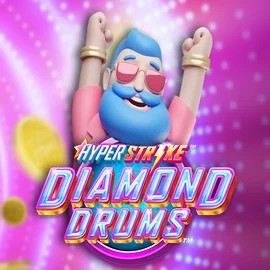 Hyper Strike Diamond Drums logo by Gameburger Studios Big Lucky Casino