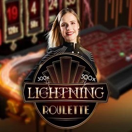 Lightning Roulette online game logo by Evolution on big-luckycasino.com