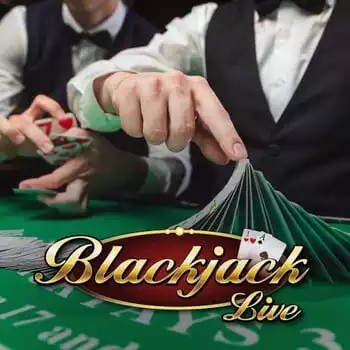 Live Blackjack slot logo by Evolution at Big Lucky Casino