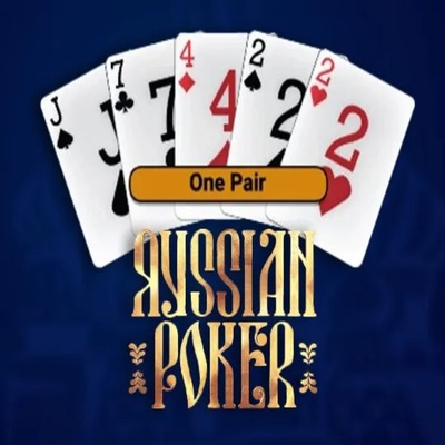 Russian Poker by OneTouch Games, showcased at big-luckycasino.com – game logo