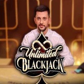 Unlimited Blackjack slot logo by Ezugi at Big Lucky Casino